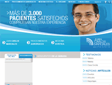Tablet Screenshot of juancarlosmarciales.com